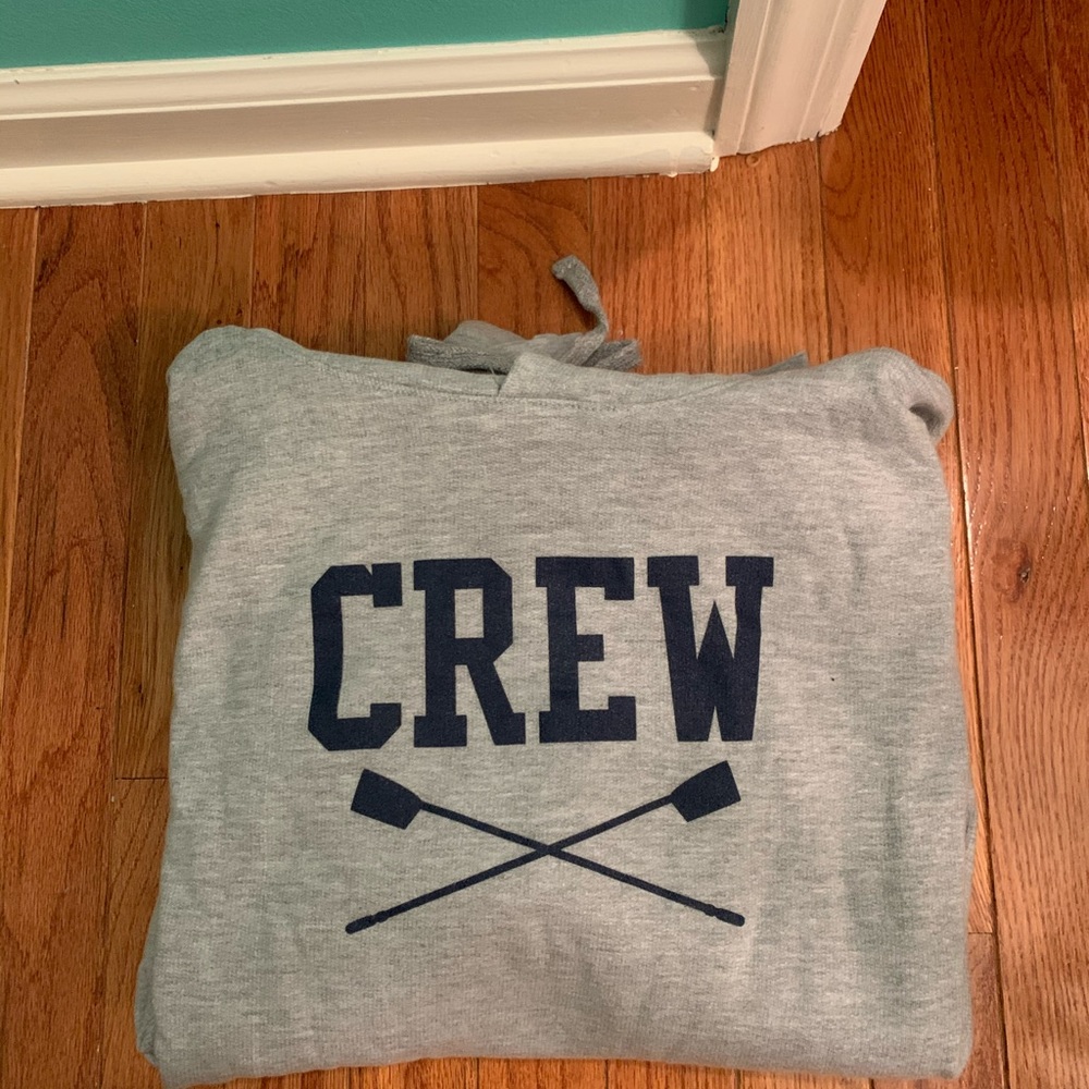 grey crew hoodie